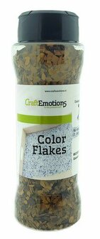 CraftEmotions Color Flakes - Granite Brown