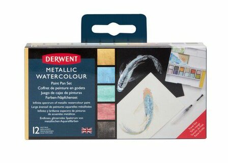 Derwent Paint Pan Aquarel Set - Metallic DMP2305657