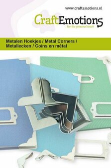 *Pre-order* CraftEmotions Metalen Hoekjes - Type 2 Zilver