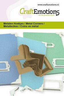 *Pre-order* CraftEmotions Metalen Hoekjes - Type 2 Brons