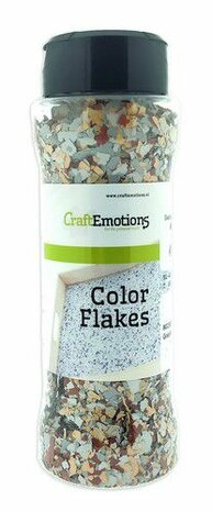 CraftEmotions Color Flakes - Granite Grey Terra